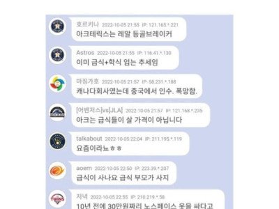 이제 급식들이 입기 시작했다는 브랜드
